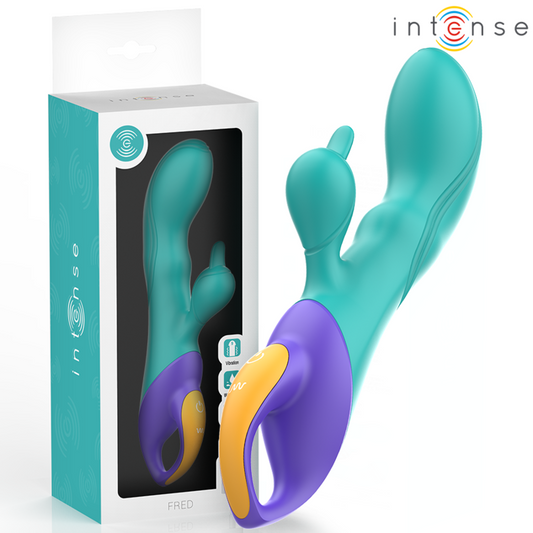 INTENSE - FRED VIBRATORE RABBIT BLU - INTENSE FUN | Lingerie Harness Boutique