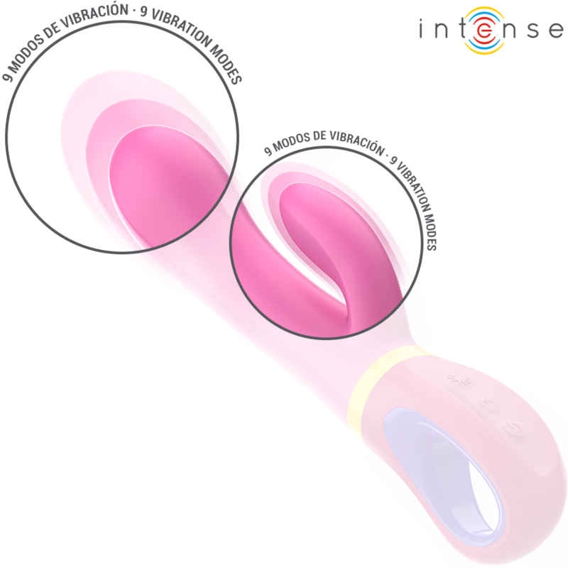 INTENSO - VIBRATORE CONIGLIO ROSA DAPHNE - INTENSE FUN | Lingerie Harness Boutique