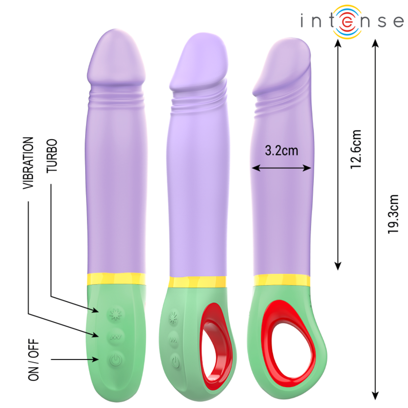 INTENSO - VIBRATORE VELMA CLASSIC VIOLA - INTENSE FUN | Lingerie Harness Boutique