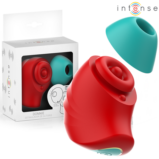 INTENSE - DONNIE STIMOLATORE CLITORIDEO ROSSO/VERDE - INTENSE FUN | Lingerie Harness Boutique