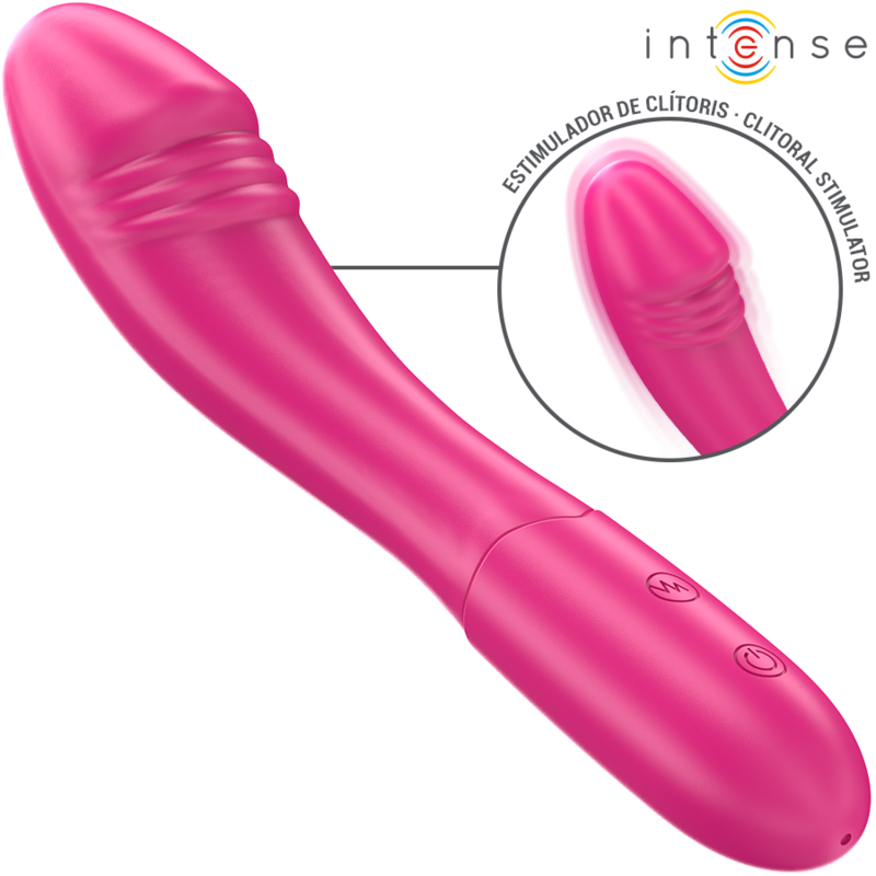 INTENSE - BELINDA VIBRATORE 19 CM FLESSIBILE 10 VIBRAZIONI ROSA - INTENSE FUN | Lingerie Harness Boutique