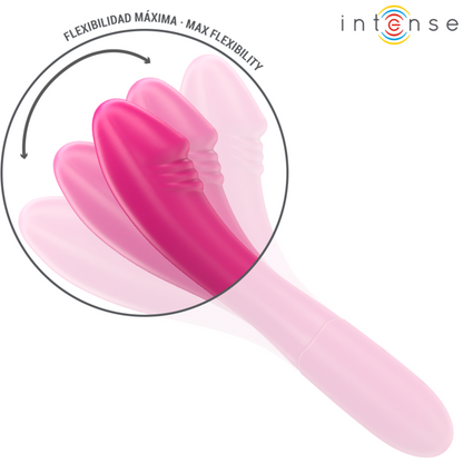 INTENSE - BELINDA VIBRATORE 19 CM FLESSIBILE 10 VIBRAZIONI ROSA - INTENSE FUN | Lingerie Harness Boutique