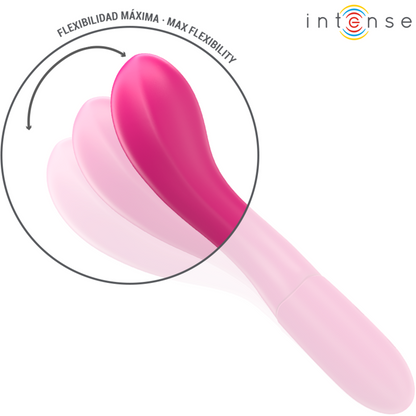 INTENSE - LISETTE VIBRATORE 19 CM FLESSIBILE 10 VIBRAZIONI ROSA - INTENSE FUN | Lingerie Harness Boutique