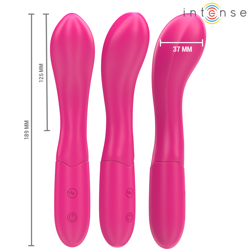INTENSE - LISETTE VIBRATORE 19 CM FLESSIBILE 10 VIBRAZIONI ROSA - INTENSE FUN | Lingerie Harness Boutique