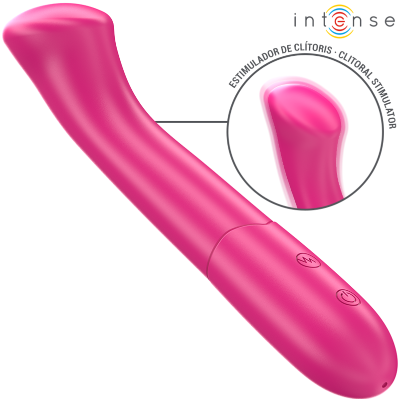 INTENSE - PATY VIBRATORE 19 CM FLESSIBILE 10 VIBRAZIONI MODELLO 2 ROSA - INTENSE FUN | Lingerie Harness Boutique