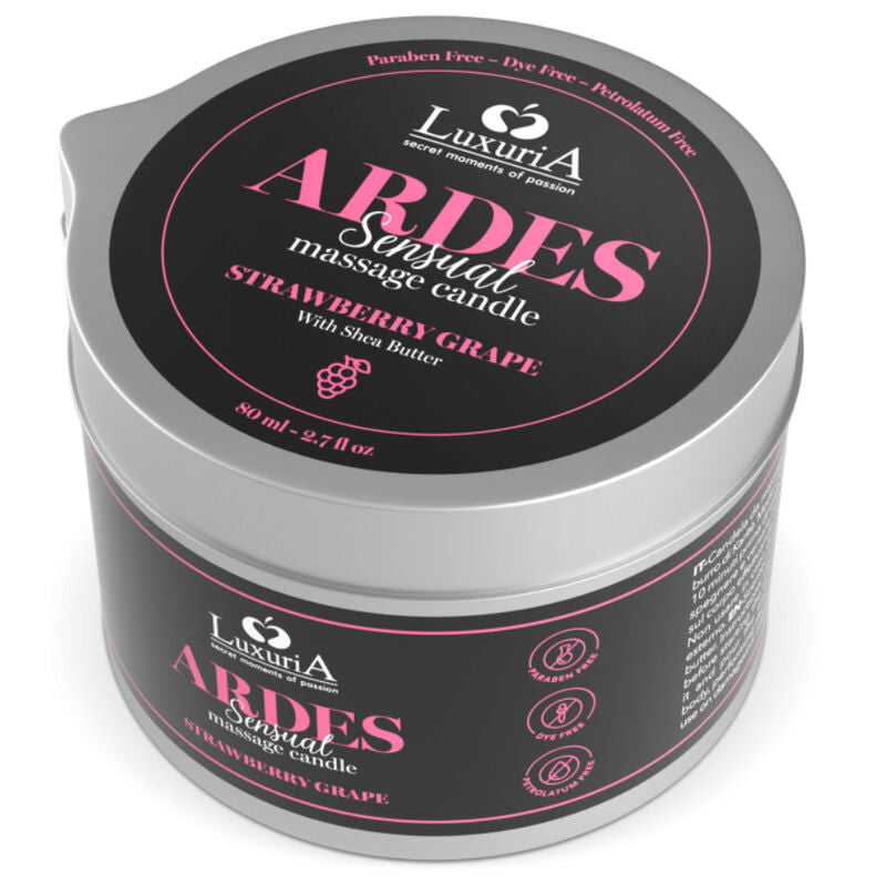 INTIMATELINE LUXURIA - CANDELA DA MASSAGGIO ALL'UVA - INTIMATELINE | Lingerie Harness Boutique