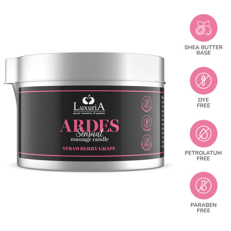 INTIMATELINE LUXURIA - CANDELA DA MASSAGGIO ALL'UVA - INTIMATELINE | Lingerie Harness Boutique