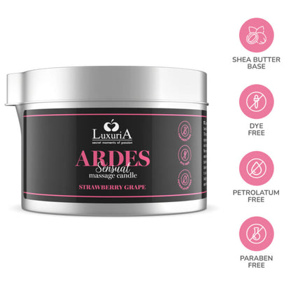 INTIMATELINE LUXURIA - CANDELA DA MASSAGGIO ALL'UVA - INTIMATELINE | Lingerie Harness Boutique