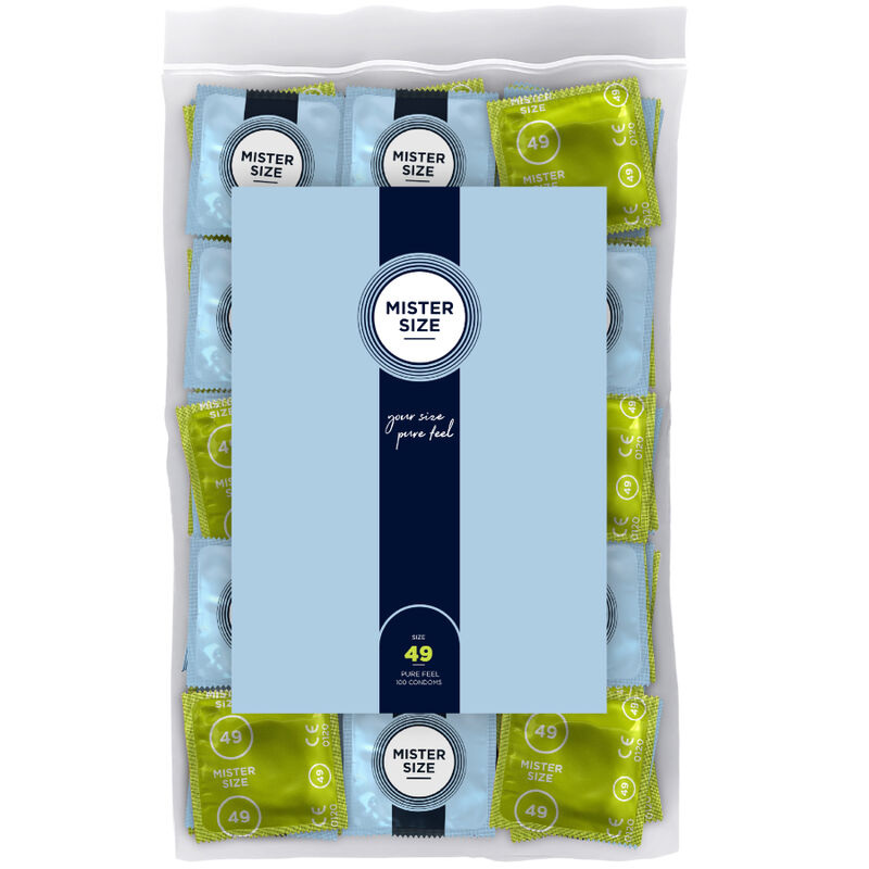 MISTER SIZE - PRESERVATIVO TAGLIA S 49 MM (100 UNITÀ) - MISTER SIZE | Lingerie Harness Boutique