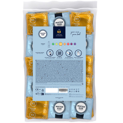 MISTER SIZE - PRESERVATIVO TAGLIA M 53 MM (100 UNITÀ) - MISTER SIZE | Lingerie Harness Boutique