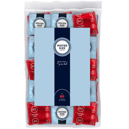 MISTER SIZE - PRESERVATIVO TAGLIA XL 60 MM (100 UNITÀ) - MISTER SIZE | Lingerie Harness Boutique