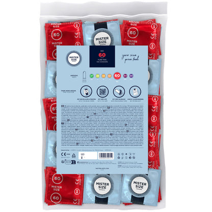 MISTER SIZE - PRESERVATIVO TAGLIA XL 60 MM (100 UNITÀ) - MISTER SIZE | Lingerie Harness Boutique