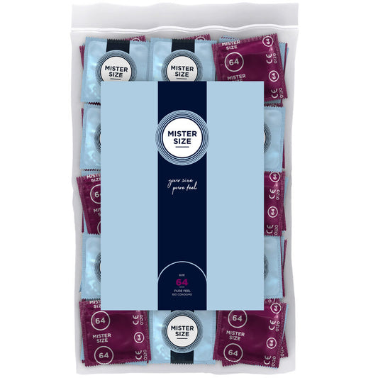 MISTER SIZE - PRESERVATIVI TAGLIA XXL 64 MM (100 UNITÀ) - MISTER SIZE | Lingerie Harness Boutique