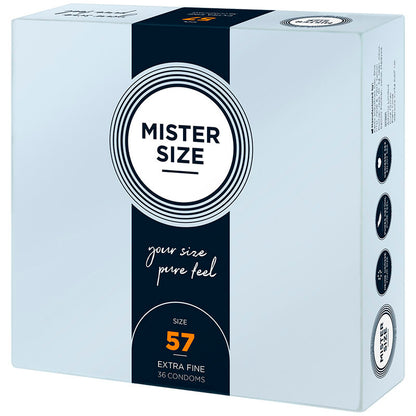 MISTER SIZE - PRESERVATIVO TAGLIA L 57 MM (36 UNITÀ) - MISTER SIZE | Lingerie Harness Boutique