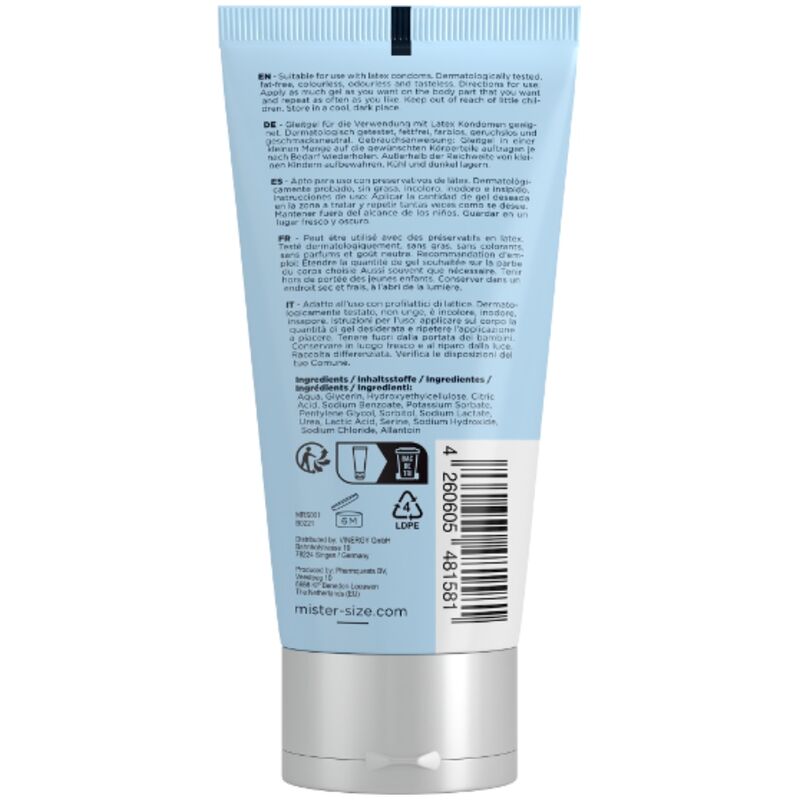 MISTER SIZE - LUBRIFICANTE BIO 100 ML - MISTER SIZE | Lingerie Harness Boutique