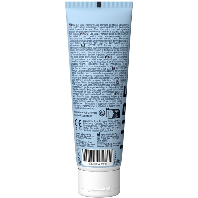 MISTER SIZE - LUBRIFICANTE PREMIUM 100 ML - MISTER SIZE | Lingerie Harness Boutique