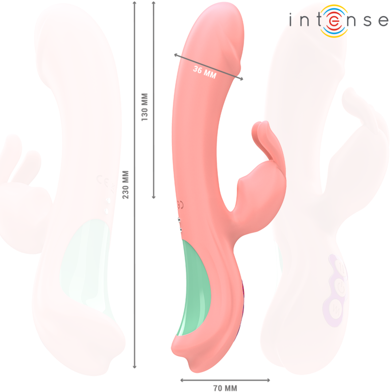 INTENSE - RACHEL RABBIT VIBRATORE 5 VIBRAZIONI ROSA - INTENSE FUN | Lingerie Harness Boutique