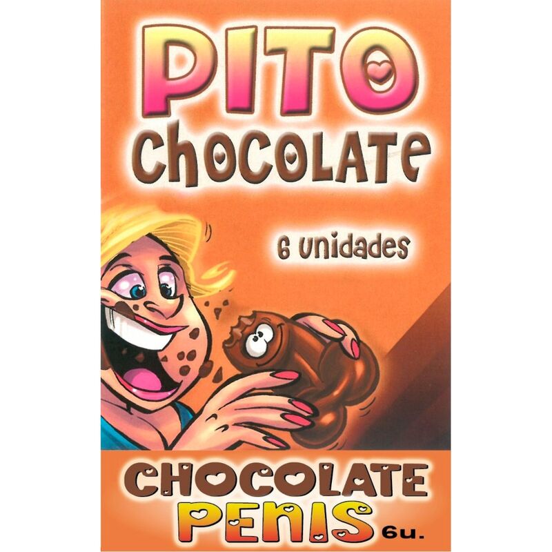 DIABLO PICANTE - SCATOLA DA 6 CIOCCOLATINI A FORMA DI PENE - DIABLO PICANTE | Lingerie Harness Boutique