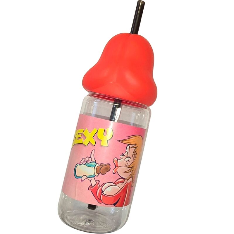 DIABLO PICANTE - BIBERON A FORMA DI PENE 360 ML ROSSO - DIABLO PICANTE | Lingerie Harness Boutique
