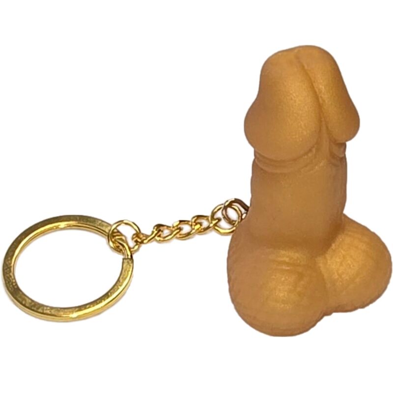 DIABLO PICANTE - PORTACHIAVI A FORMA DI PENE DORATO - DIABLO PICANTE | Lingerie Harness Boutique