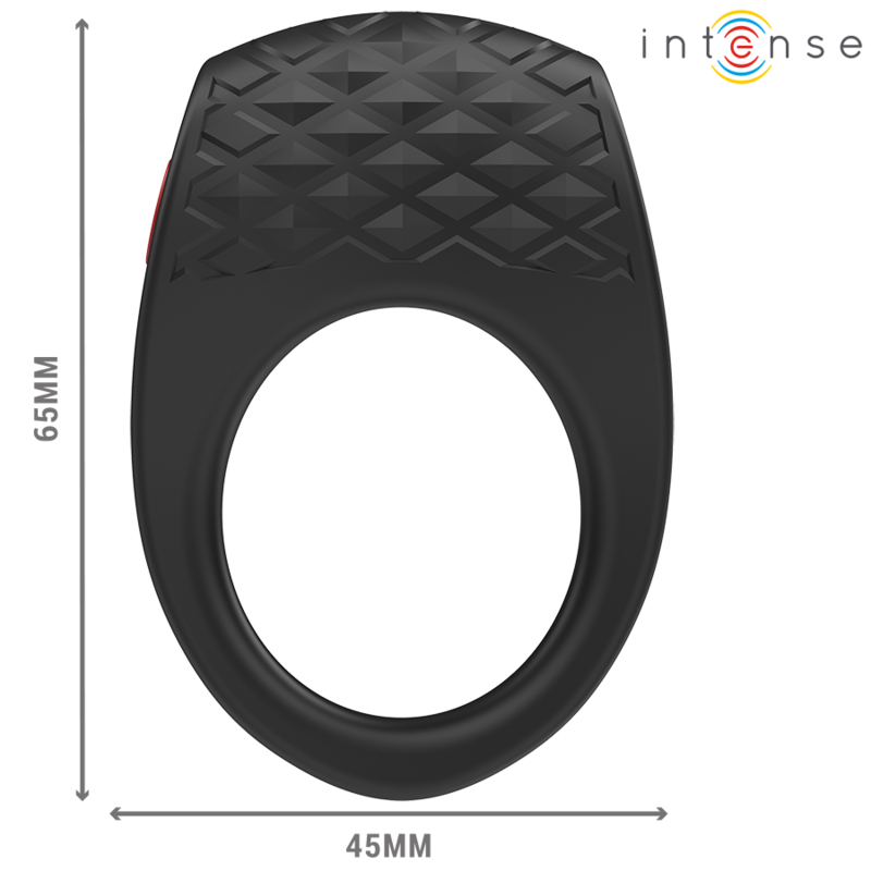 INTENSE - CLOVER VIBRATORE ANELLO PER PENE 10 VIBRAZIONI NERO - INTENSE COUPLES TOYS | Lingerie Harness Boutique