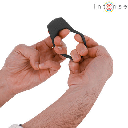 INTENSE - CLOVER VIBRATORE ANELLO PER PENE 10 VIBRAZIONI NERO - INTENSE COUPLES TOYS | Lingerie Harness Boutique