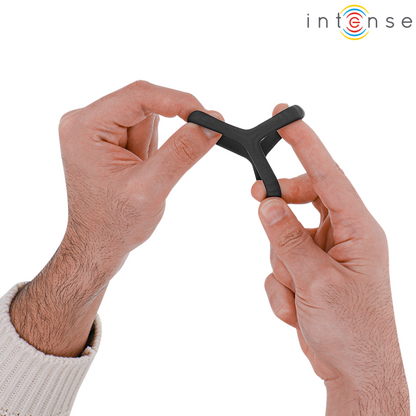 INTENSE - CARSON DOPPIO ANELLO PER PENE IN SILICONE MODELLO NERO 4 - INTENSE COUPLES TOYS | Lingerie Harness Boutique