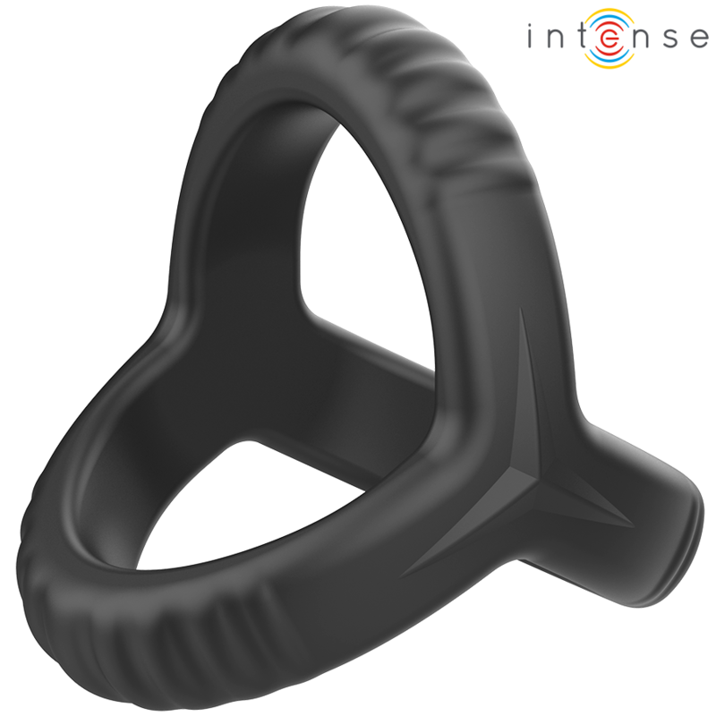 INTENSE - CARSON DOPPIO ANELLO PER PENE IN SILICONE MODELLO NERO 4 - INTENSE COUPLES TOYS | Lingerie Harness Boutique