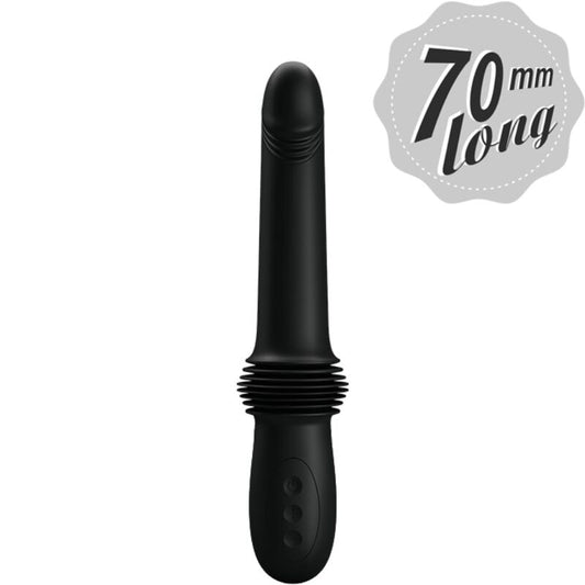 PRETTY LOVE - VIBRATORE PAZUZU 3 MODALITÀ DI SPINTA NERO - PRETTY LOVE | Lingerie Harness Boutique
