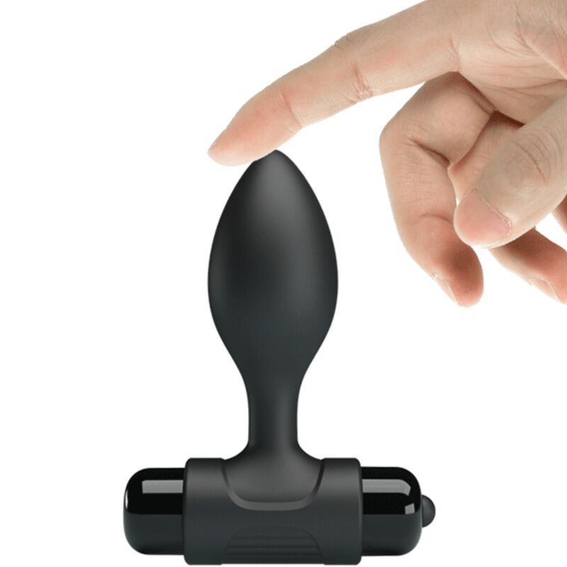 PRETTY LOVE - VIBRA BUTT 10 VIBRAZIONI PLUG ANALE NERO - PRETTY LOVE | Lingerie Harness Boutique