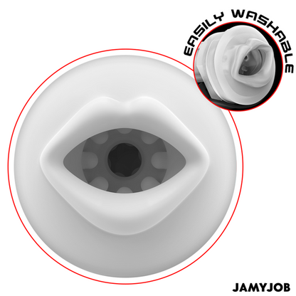 JAMYJOB - MEGABITE MASTURBATORE AUTOMATICO PER LA BOCCA 5 MODALITÀ DI ASPIRAZIONE E VIBRAZIONE - JAMYJOB | Lingerie Harness Boutique