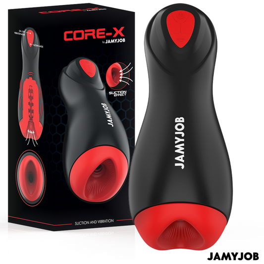 JAMYJOB - MASTURBATORE AUTOMATICO CORE-X 5 MODALITÀ DI ASPIRAZIONE E VIBRAZIONE - JAMYJOB | Lingerie Harness Boutique