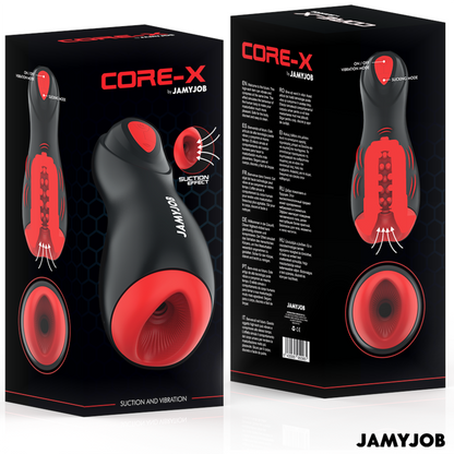 JAMYJOB - MASTURBATORE AUTOMATICO CORE-X 5 MODALITÀ DI ASPIRAZIONE E VIBRAZIONE - JAMYJOB | Lingerie Harness Boutique