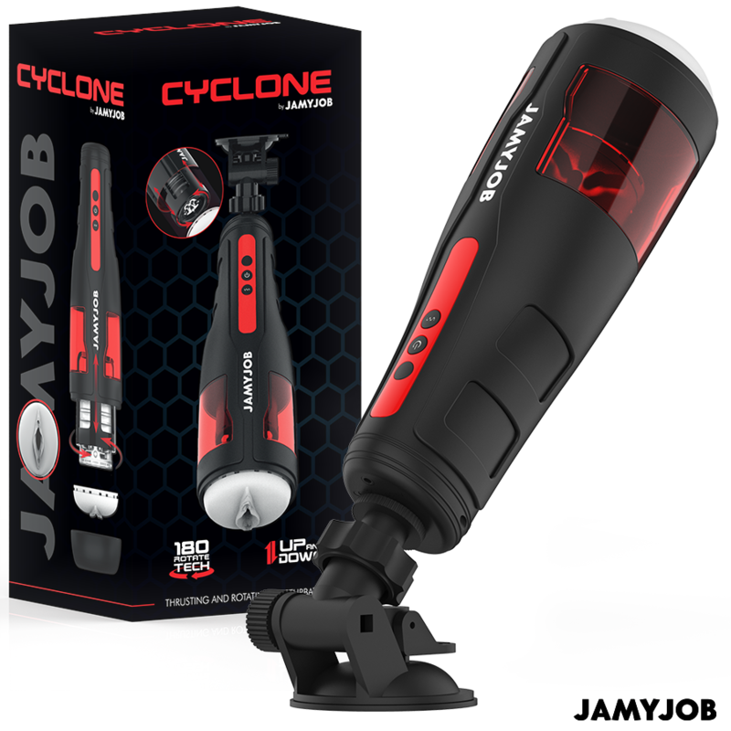 JAMYJOB - MASTURBATORE VAGINA AUTOMATICO CYCLONE 10 MODALITÀ DI ROTAZIONE E SPINTA - JAMYJOB | Lingerie Harness Boutique