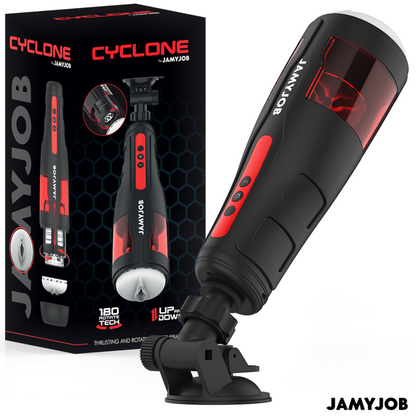 JAMYJOB - MASTURBATORE VAGINA AUTOMATICO CYCLONE 10 MODALITÀ DI ROTAZIONE E SPINTA - JAMYJOB | Lingerie Harness Boutique