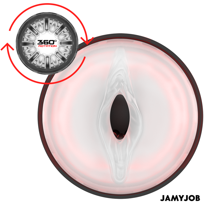 JAMYJOB - MASTURBATORE VAGINA AUTOMATICO CYCLONE 10 MODALITÀ DI ROTAZIONE E SPINTA - JAMYJOB | Lingerie Harness Boutique