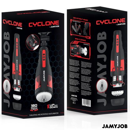 JAMYJOB - MASTURBATORE VAGINA AUTOMATICO CYCLONE 10 MODALITÀ DI ROTAZIONE E SPINTA - JAMYJOB | Lingerie Harness Boutique
