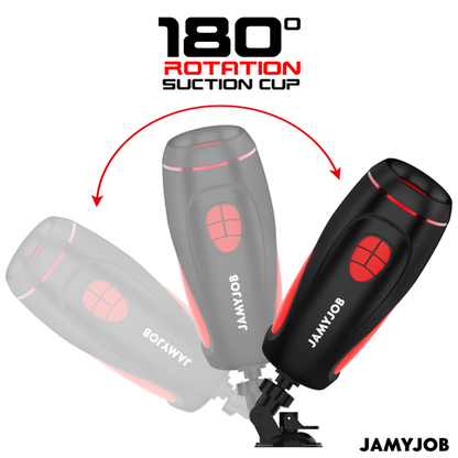 JAMYJOB - PYSTON BASE MASTURBATORE AUTOMATICO CON DILDO TELECOMANDO - JAMYJOB | Lingerie Harness Boutique