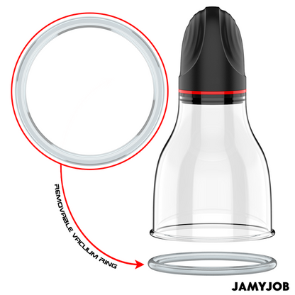 JAMYJOB - POMPA AUTOMATICA PER TESTICOLI XPAND LITE 3 LIVELLI DI ASPIRAZIONE GRIGIA - JAMYJOB | Lingerie Harness Boutique