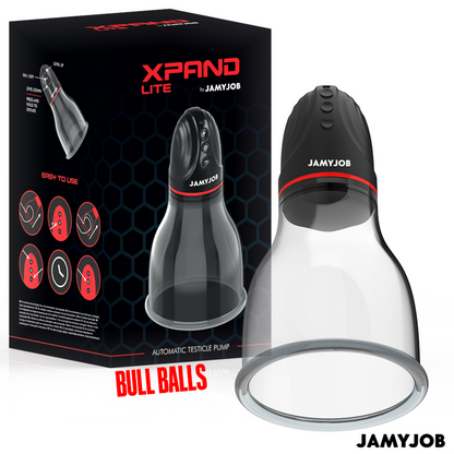 JAMYJOB - POMPA AUTOMATICA PER TESTICOLI XPAND LITE 3 LIVELLI DI ASPIRAZIONE GRIGIA - JAMYJOB | Lingerie Harness Boutique