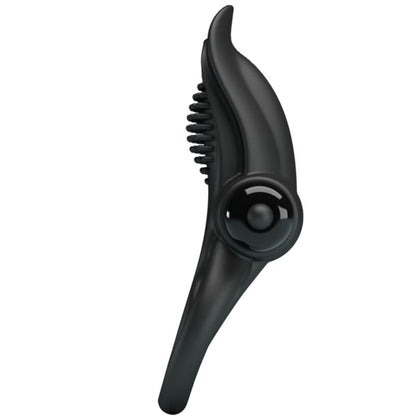 PRETTY LOVE - DOPPIO ANELLO VIBRANTE + STIMOLATORE CLITORIDEO 10 VIBRAZIONI NERO - PRETTY LOVE | Lingerie Harness Boutique