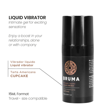 BRUMA - VIBRATORE LIQUIDO ULTRA SCORREVOLE CUPCAKE 15 ML - BRUMA | Lingerie Harness Boutique