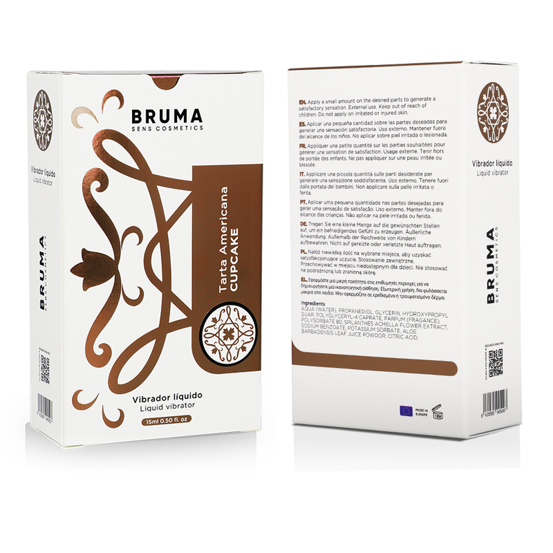 BRUMA - VIBRATORE LIQUIDO ULTRA SCORREVOLE CUPCAKE 15 ML - BRUMA | Lingerie Harness Boutique