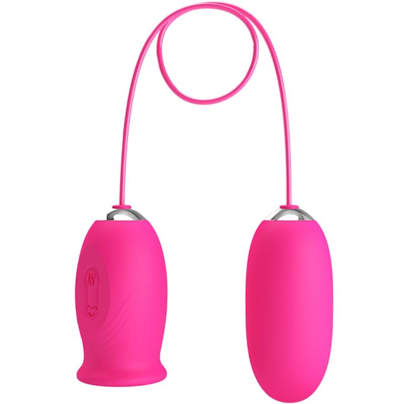 PRETTY LOVE - Ovulo vibrante a forma di margherita + lingua stimolante per il clitoride ROSA - PRETTY LOVE | Lingerie Harness Boutique