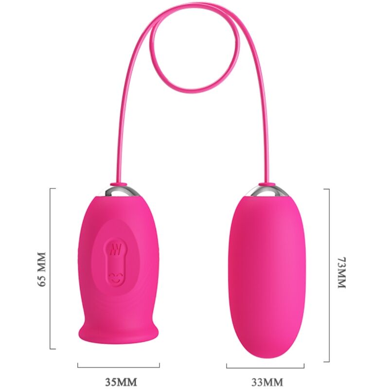 PRETTY LOVE - Ovulo vibrante a forma di margherita + lingua stimolante per il clitoride ROSA - PRETTY LOVE | Lingerie Harness Boutique