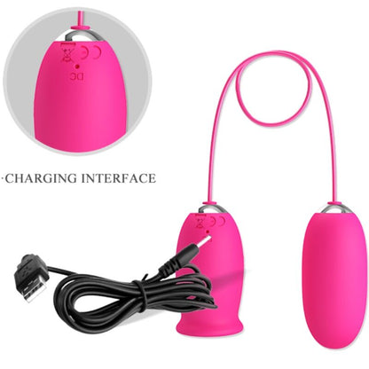 PRETTY LOVE - Ovulo vibrante a forma di margherita + lingua stimolante per il clitoride ROSA - PRETTY LOVE | Lingerie Harness Boutique