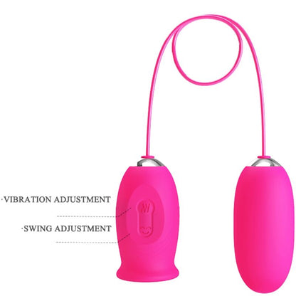PRETTY LOVE - Ovulo vibrante a forma di margherita + lingua stimolante per il clitoride ROSA - PRETTY LOVE | Lingerie Harness Boutique