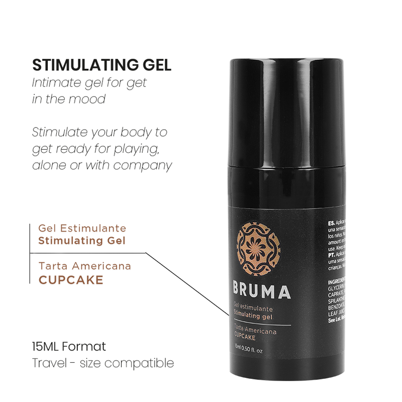 BRUMA - ONAGRA BALSAMO INTENSIFICANTE GUSTO CUPCAKE 15 ML - BRUMA | Lingerie Harness Boutique
