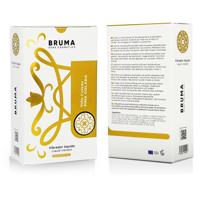 BRUMA - VIBRATORE LIQUIDO ULTRA SCORREVOLE PINA COLADA 15 ML - BRUMA | Lingerie Harness Boutique