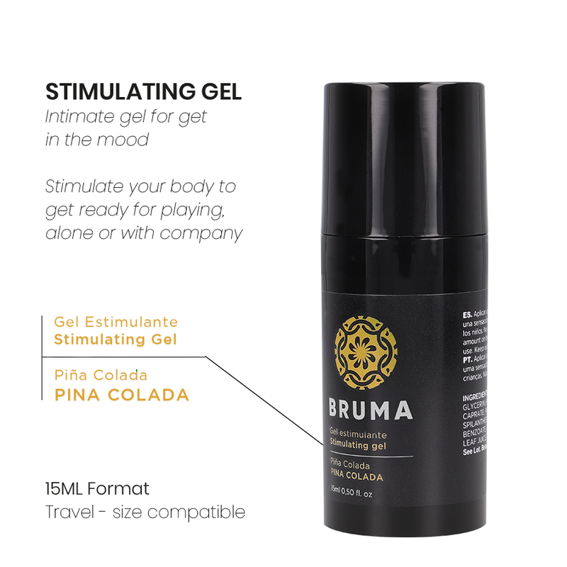 BRUMA - BALSAMO INTENSIFICANTE GUSTO PINA COLADA 15 ML - BRUMA | Lingerie Harness Boutique